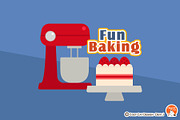 Fun Baking Digital Clip Art, an Object Graphic by Cozy Cat Design (Thumbnail 2 of 3)