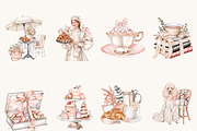 Watercolor French Paris Clipart, an Object Illustration by BusyDaydesign (Thumbnail 2 of 9)