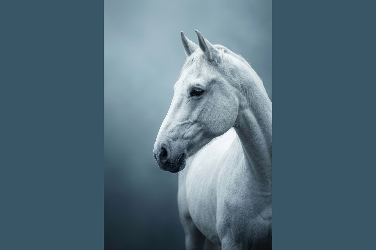 Majestic White Horse Photos, an Animal Illustration by StockVerse Creative (Photo 4 of 4)