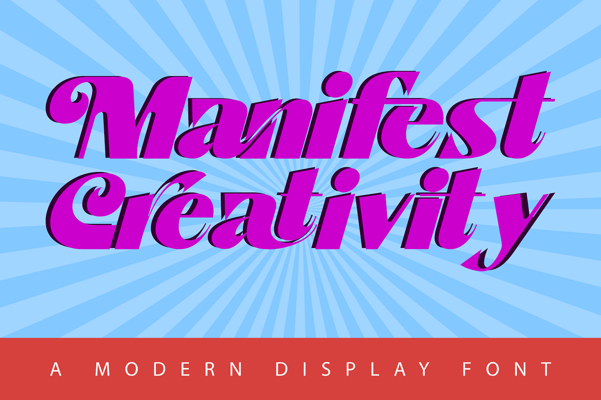 Manifest Creativity Font, a Sans Serif Font by 177Studio (Photo 1 of 8)