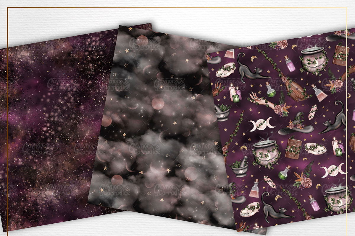 Woodland Witch - seamless patterns, a Pattern Graphic by Gaynor Carradice Designs (Photo 4 of 6)