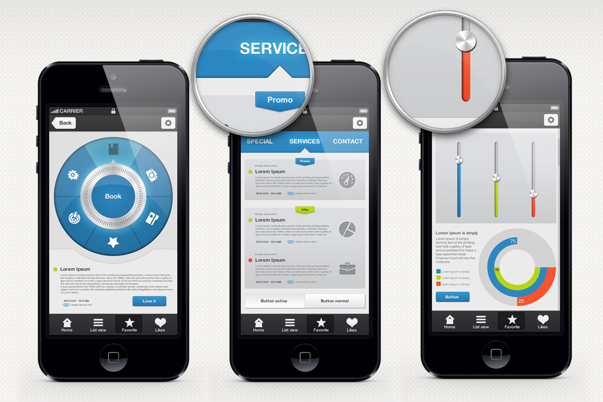 App UI Kit, an UI Kit Template by Florin Constantin (Photo 2 of 4)