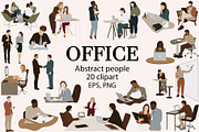 Office people clipart, a Person Illustration by ApetekMarket (Thumbnail 1 of 4)