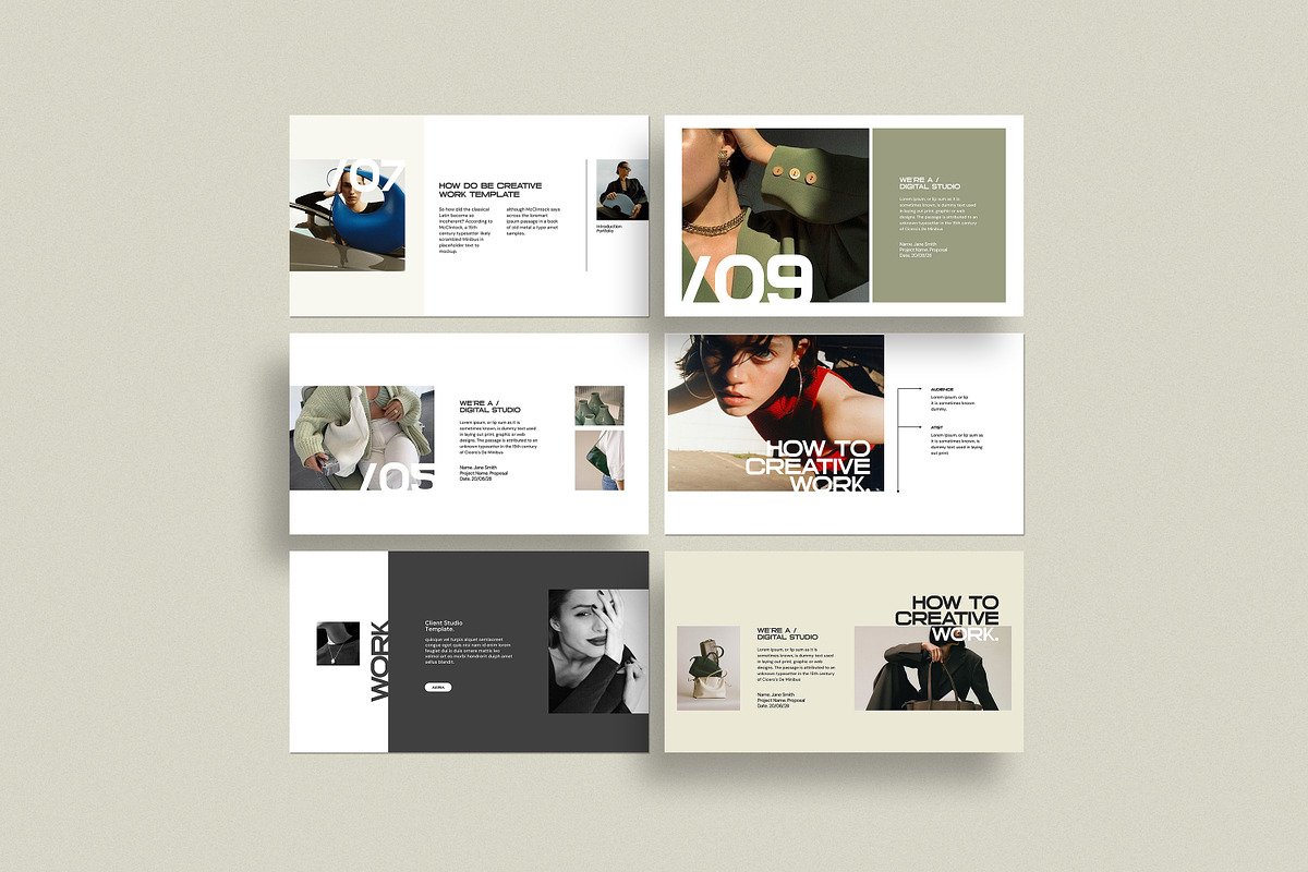 Brand Portfolio Template, a Presentation Template by SlideStock (Photo 5 of 8)