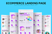 Agency Landing Page Layout, a Landing Page Template by CreativeShaper (Thumbnail 1 of 6)