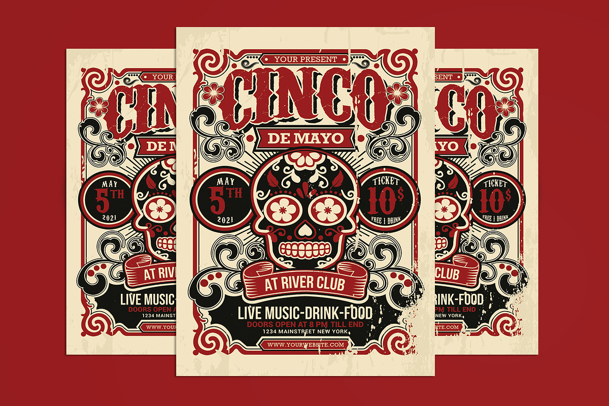 Cinco De Mayo Flyer, a Flyer Template by Muhamad Iqbal hidayat (Photo 1 of 4)