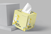 Square Tissue Box Mockups, a Packaging Mockup by DesignNeutrons (Thumbnail 4 of 6)