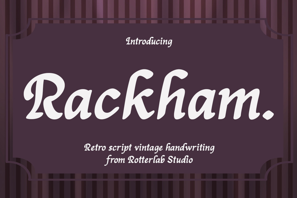 Rackham, a Handwritten Font by Rotterlab Studio (Photo 1 of 12)
