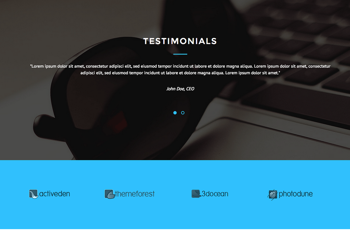 GREATY - One Page WordPress Theme, a WordPress Template by Riccardo Borchi (Photo 4 of 4)