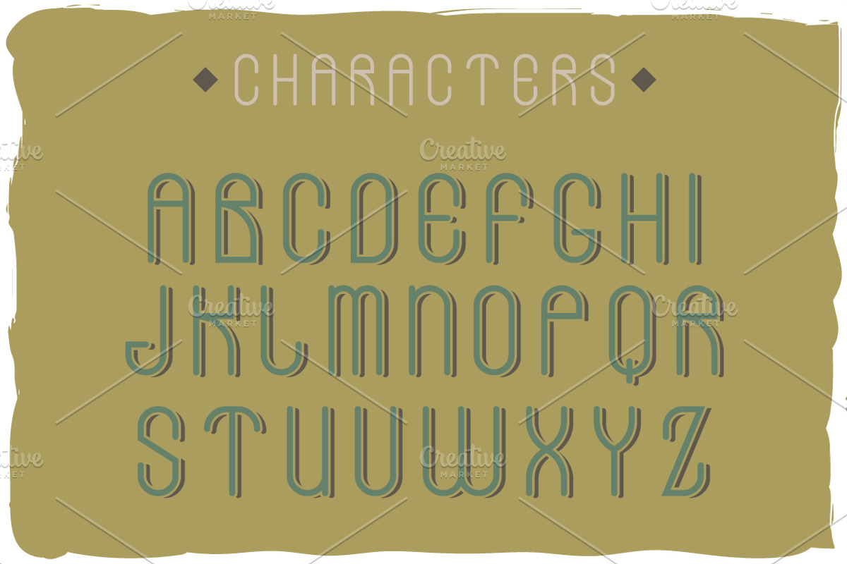 Stones font + bonus label preview 2