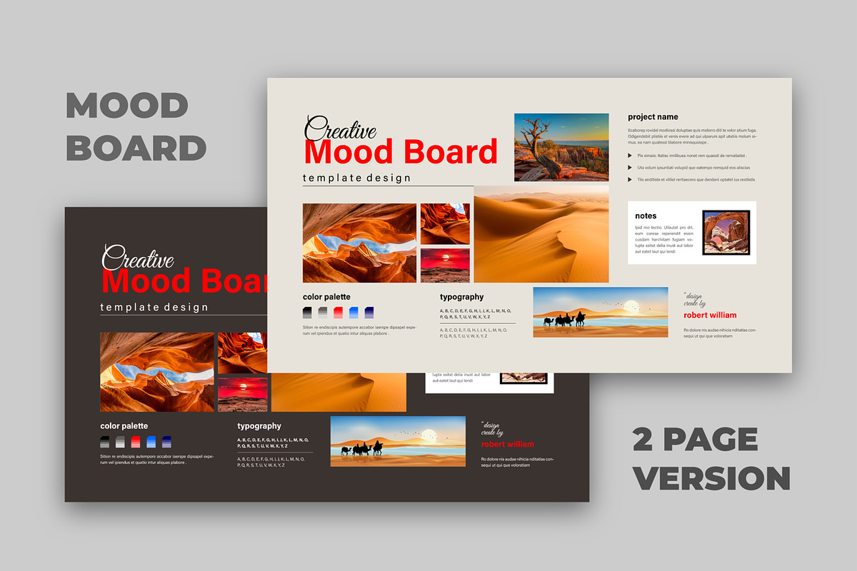 Aesthetic Moodboard Design, an UI Kit Template by MightyDesign (Photo 1 of 6)