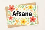 Afsana – Handwritten Playful Font, a Handwritten Font by RAHMAT (Thumbnail 1 of 6)
