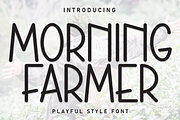 Morning Farmer | Script Font, a Script Font by Scratchones (Thumbnail 1 of 8)