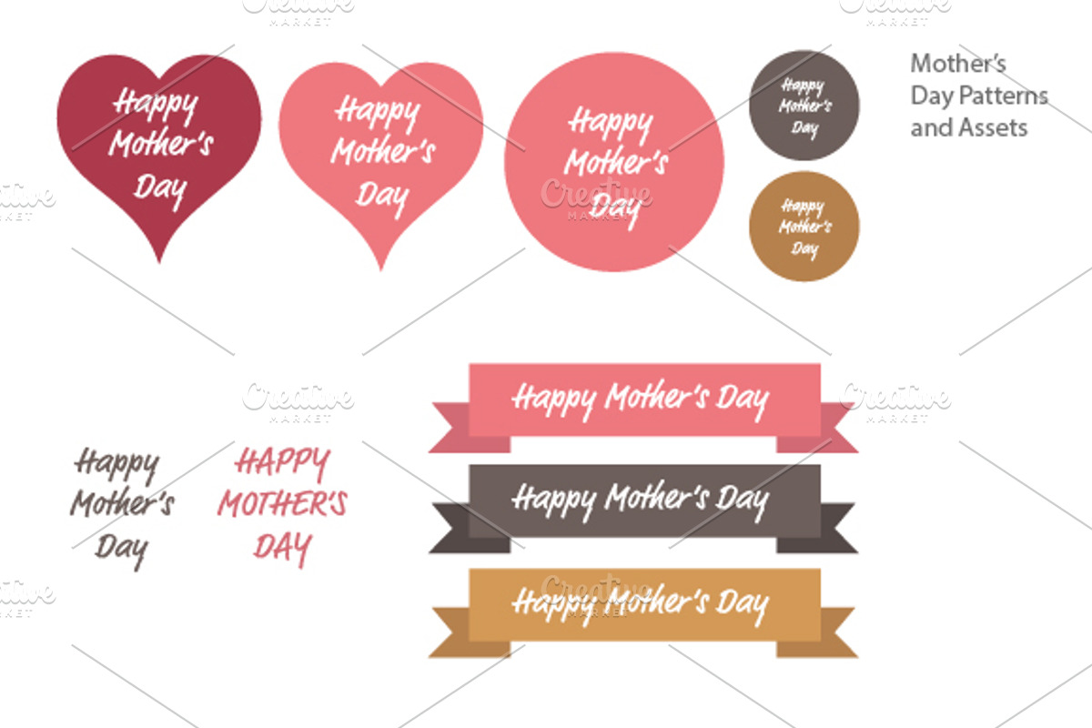 Mother's Day Patterns (and Assets), a Pattern Graphic by SUBCUTANEO STORE (Photo 5 of 5)