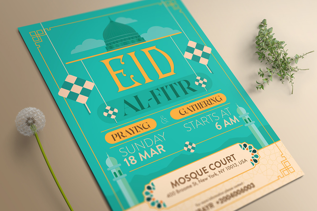 Eid Al Fitr Flyer, a Flyer Template by Aarley Kaiven (Photo 2 of 2)