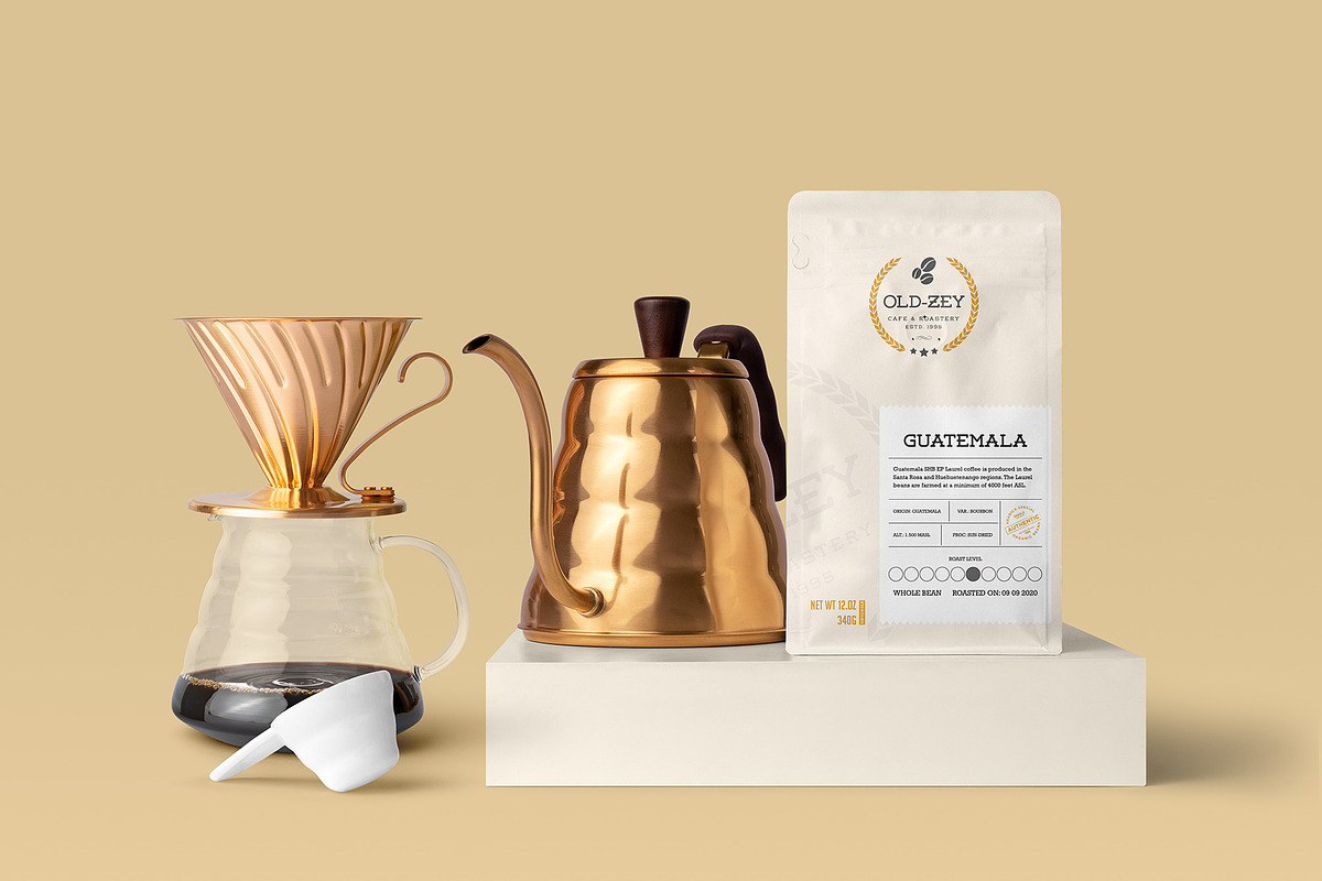 Old Zey Coffee Bag Special Duo, a Marketing Template by fisihsani (Photo 2 of 7)