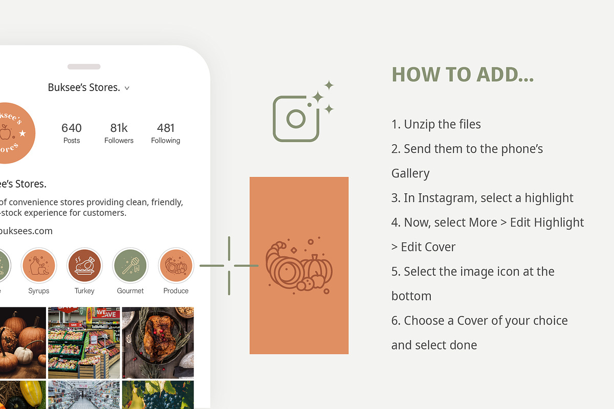Thanksgiving Insta Highlight Covers, a Social Media Template by Amogh Design (Photo 8 of 9)