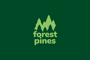 modern green forest trees pines logo, a Branding & Logo Template by devastd