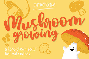 Mushroom Growing Script Font