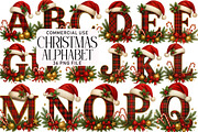 Christmas Alphabet Latter Clipart Pn, an Illustration by Daily.Designs (Thumbnail 1 of 5)