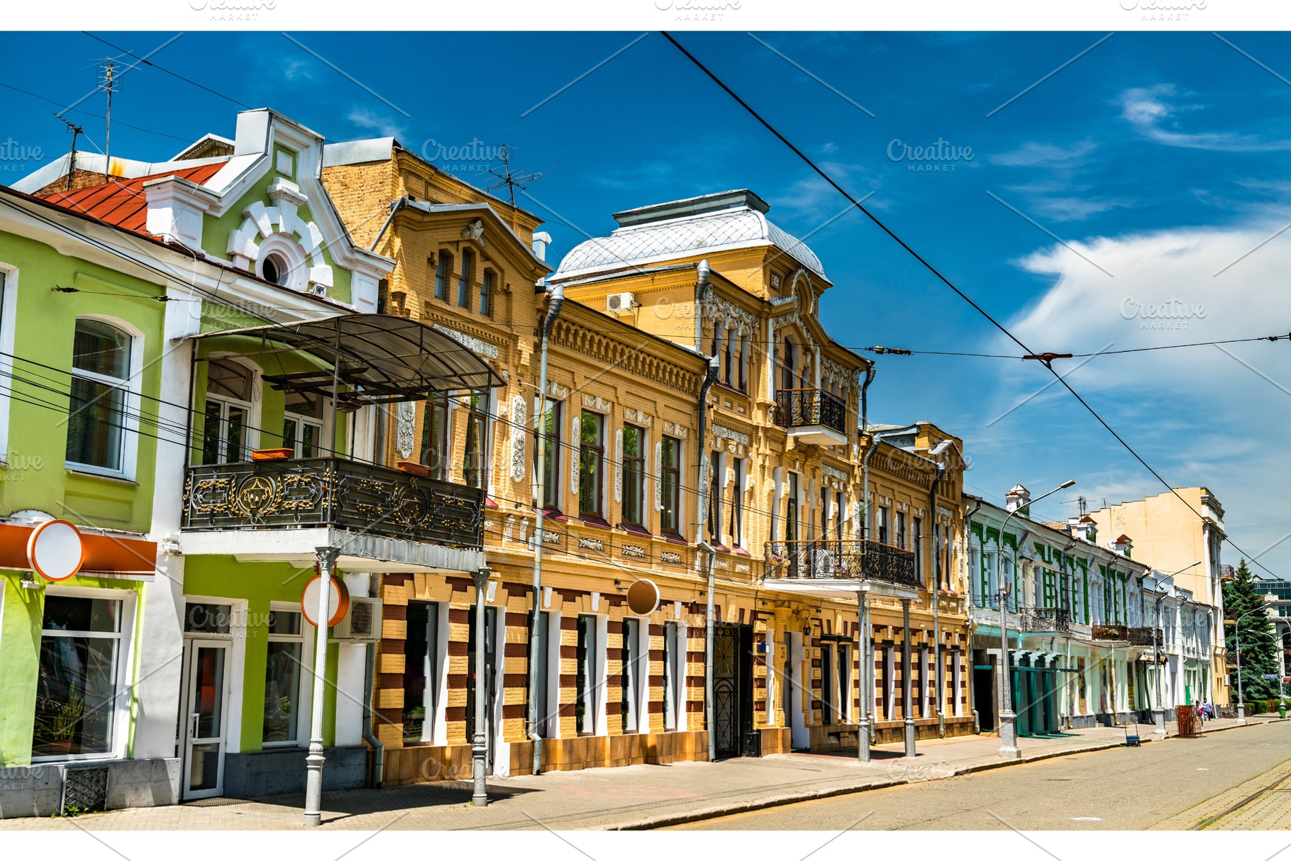 Traditional buildings on the central, an Architecture Photo by Leonid Andronov