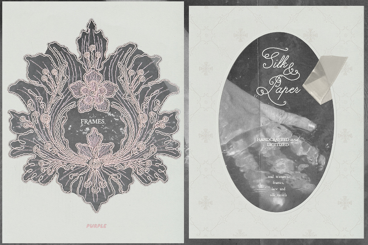 Silk & Paper: Textures & Frames, an Object Graphic by Purple (Photo 7 of 20)