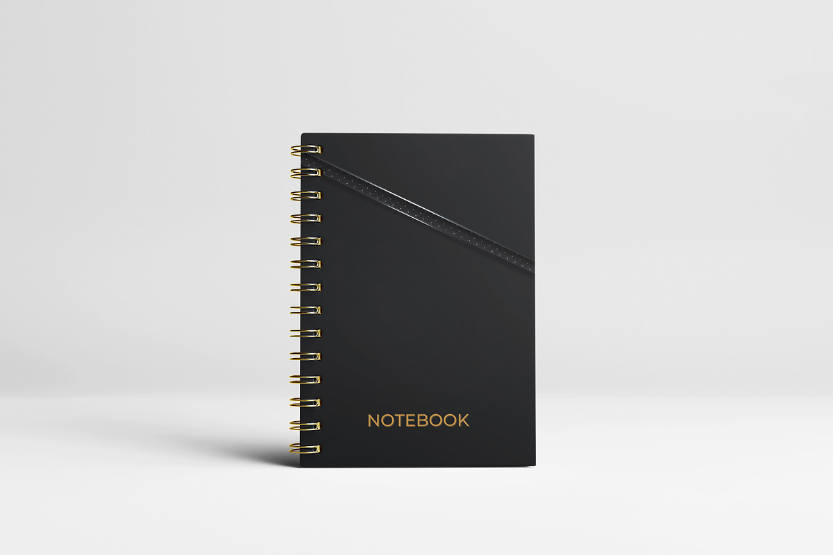Spiral Notebook Mock-up, a Books & Magazine Mockup by Getdesign (Photo 2 of 8)