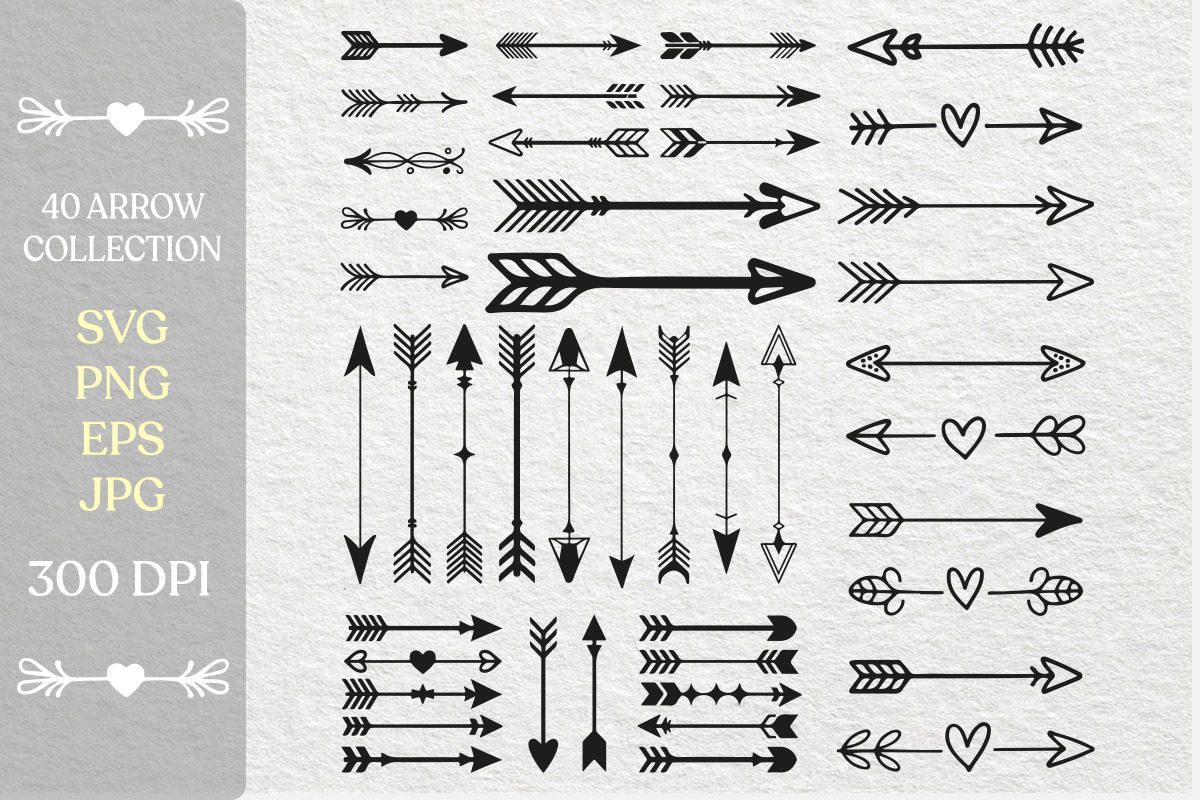 Boho Arrow Svg bundle 40 Designs, an Object Illustration by Actual Pixel (Photo 3 of 3)