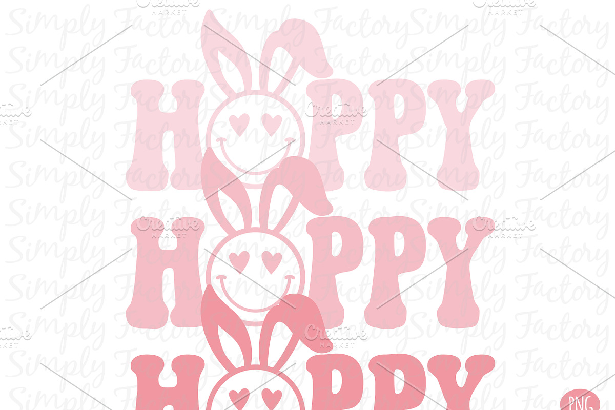 Hoppy Bunny Easter Design, an Animal Illustration by Simply Factory