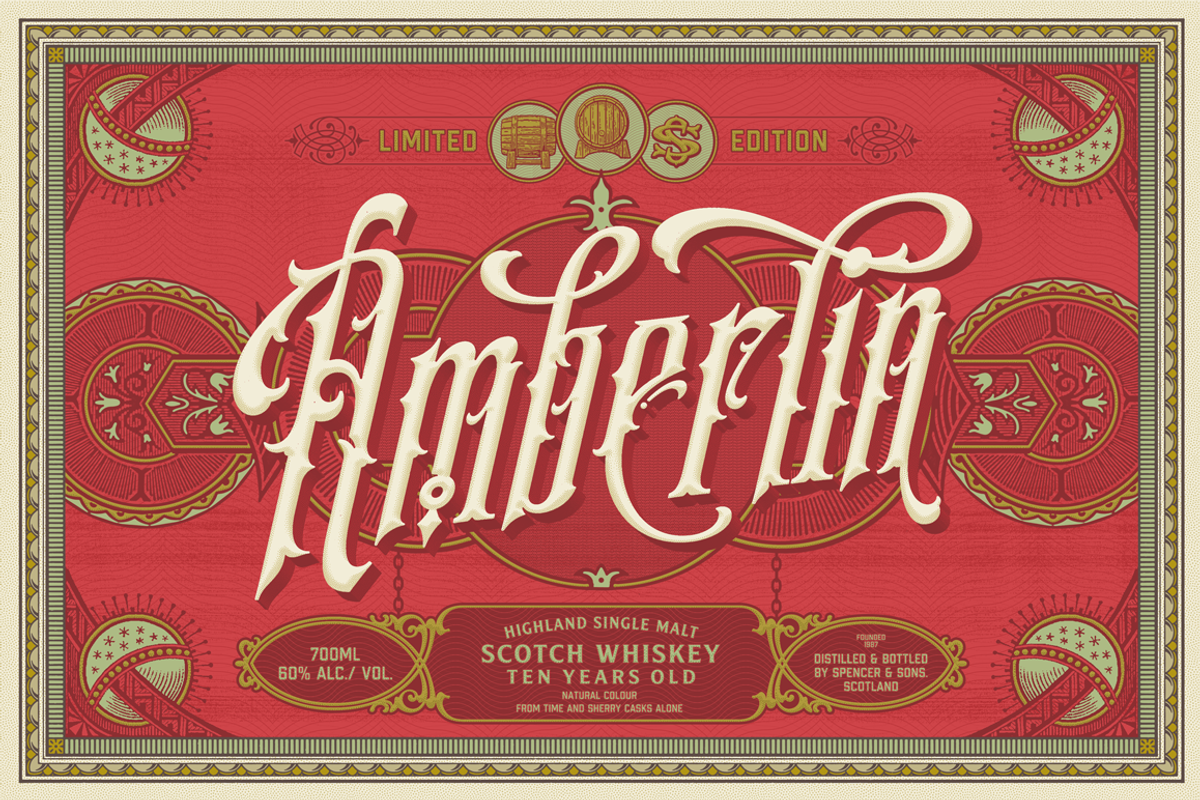 S&S Amberosa, a Font by Spencer & Sons Co. (Photo 7 of 9)
