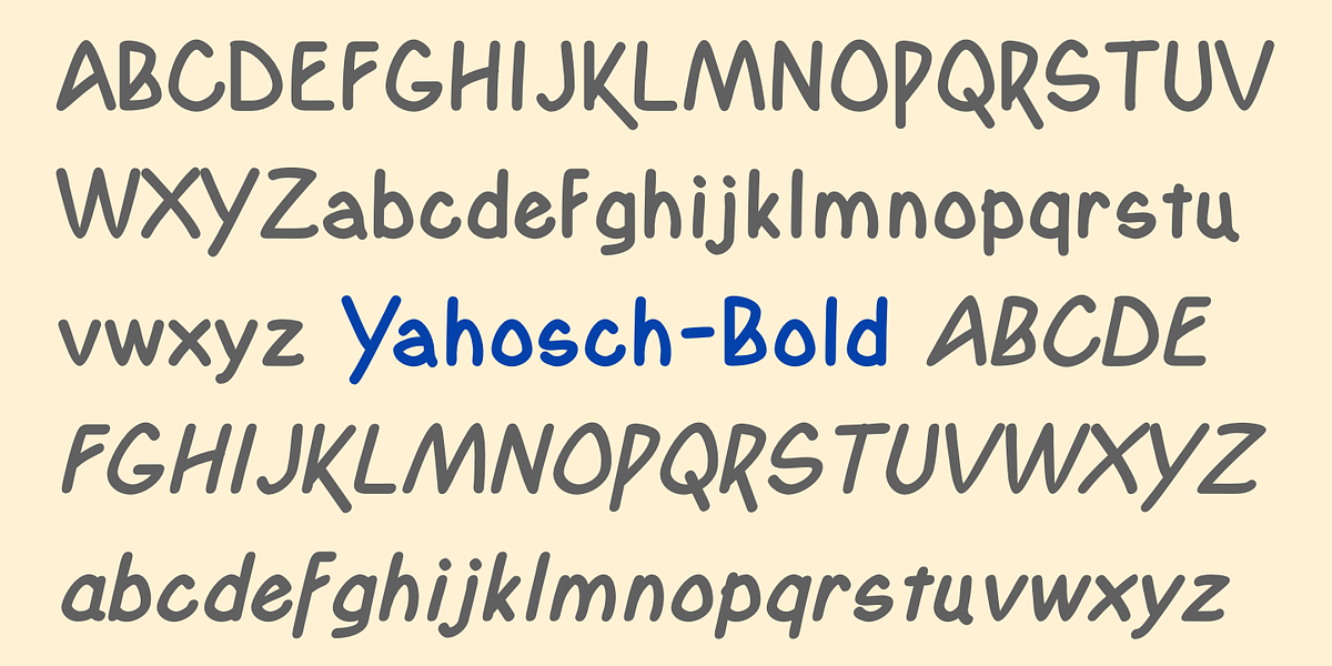 Yahosch, a Handwritten Font by Ingrimayne Type (Photo 6 of 7)