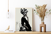 African Majesty Woman and Lion Art, a Person Illustration by PrintablesByFranklyn (Thumbnail 4 of 6)