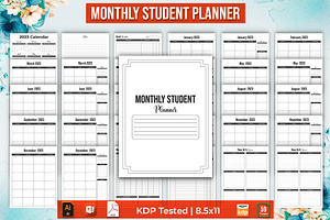 2023 Monthly Student Planner