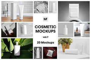Cosmetic Packaging Mockups - vol.7, a Packaging Mockup by MockupForest