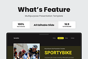 Bicycle Sports Club PowerPoint, a Presentation Template by SquidPixey (Thumbnail 2 of 6)