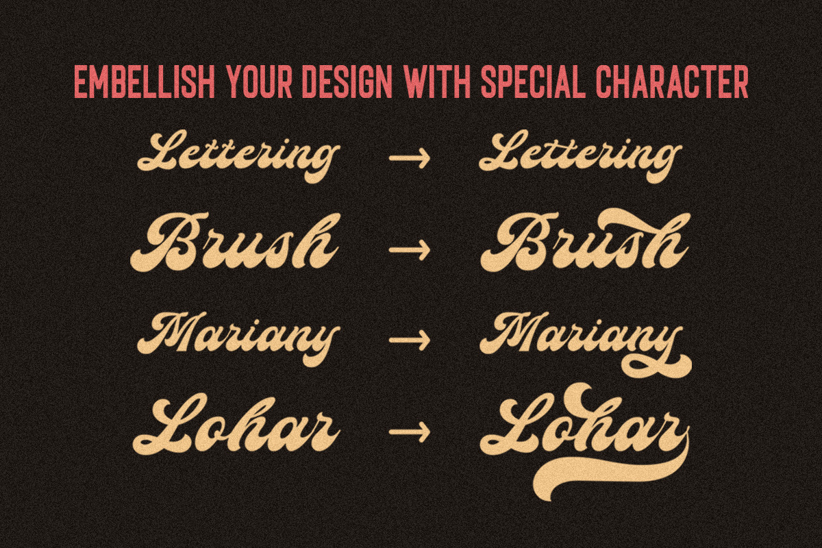 Bouldster - Bold Display Script Font, a Script Font by Letterhend Studio (Photo 8 of 9)