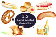 German traditional food, a Food Illustration by Nicolai-works (Thumbnail 3 of 3)