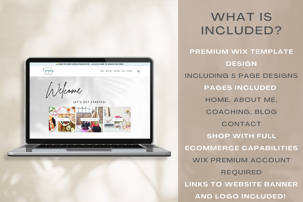 Coaching Website Design Template, a Websites & App Template by Cosmic Design (Photo 3 of 9)