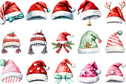 Santa Hat Christmas Sublimation, an Illustration by Designking (Thumbnail 2 of 5)