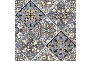 Portuguese azulejo ceramic tile, a Texture Graphic by incomible