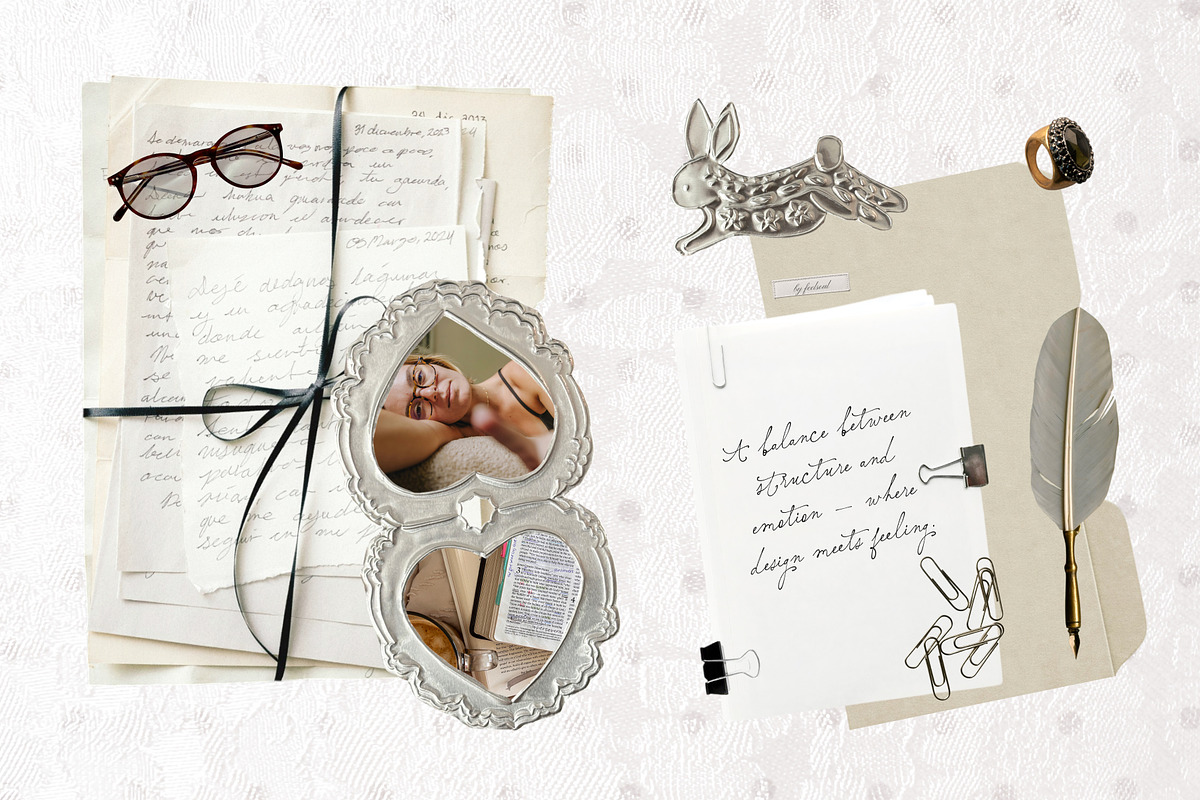 250+ Romantic Chic Collage Pack, an Object Graphic by Feelsoul (Photo 4 of 11)
