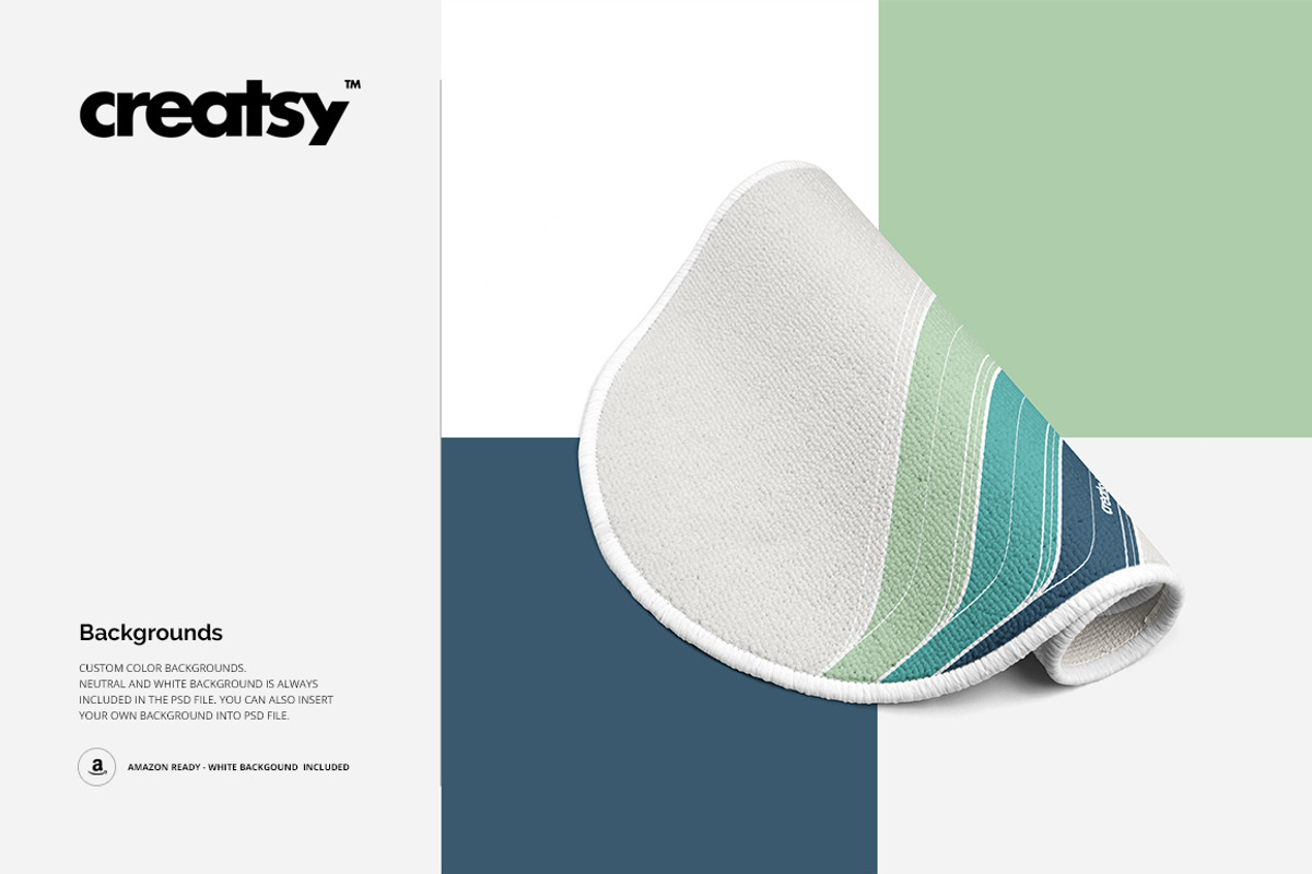 Round Corners Rug Mockup Set, a Product Mockup by creatsy4 (Photo 9 of 11)