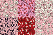 Whimsical Floral Patterns Pack, a Pattern Graphic by Art's and patterns (Thumbnail 1 of 7)