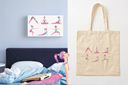 Watercolor Yoga Set, a Healthcare Illustration by Tabiti (Thumbnail 7 of 30)