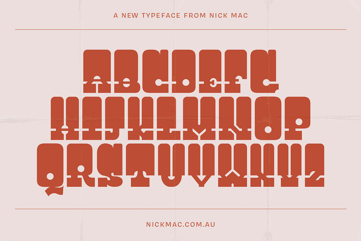 Il Conto - An Italian Wine Bar Font, a Slab Serif Font by Nick Mac (Photo 5 of 10)