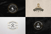 27 Barbershop Logotypes, a Branding & Logo Template by Vasya Kobelev (Thumbnail 4 of 10)