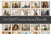 Self Portraits Animal Wall Art, an Illustration by PrintablesByFranklyn (Thumbnail 6 of 7)