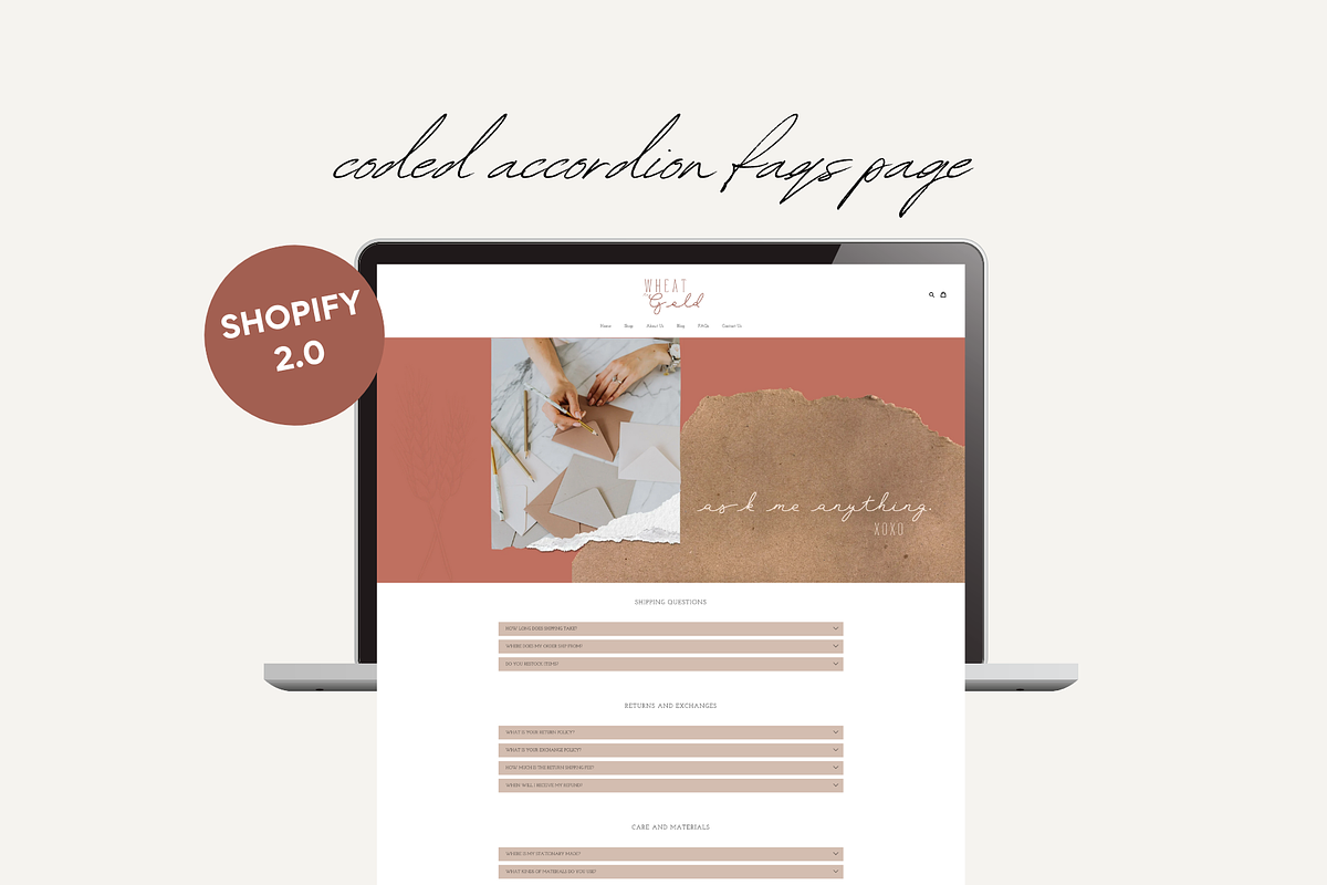 Easy Shopify Theme | Wheat to Gold, a Templates & Theme by Easy Website Themes (Photo 4 of 8)