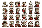 Strawberry Cat PNG Clipart, an Animal Illustration by Nicolle's Colorful Art (Thumbnail 2 of 3)
