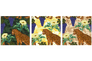 Jaguar, Datura & Grapes Pattern, a Pattern Graphic by NayaChu (Thumbnail 12 of 12)
